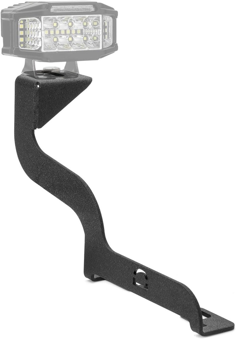 ROMELACK Hood Mount Brackets Ditch Light Pods Bracket Heavy Duty Steel Compatible with Ford F250 F350 F450 F550 Super Duty 1999-2007 - Image 4